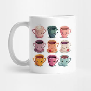 9 cute tea with colorful design Mug